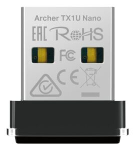 AX300 Nano Wi-Fi 6 USB Adapter SPEED: 287 Mbps - ARCHER TX1U NANO