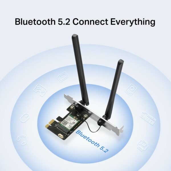 AX3000 Dual-Band Wi-Fi 6 Bluetooth PCI Express Adapter SPEED - MA80XE