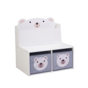 Bancuta cu spatiu de depozitare jucarii si carti Bear, U-Grow - UG-74BEAR