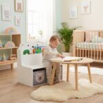 Bancuta cu spatiu de depozitare jucarii si carti Bear, U-Grow - UG-74BEAR - imagine 7