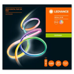 Banda LED RGB pentru exterior Ledvance NEON DIGITAL FLEX, 15W - 000004058075504745