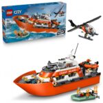 BARCA DE SALVARE SI ELICOPTER ALE.PAZEI DE COASTA LEGO60504