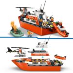 BARCA DE SALVARE SI ELICOPTER ALE.PAZEI DE COASTA LEGO60504 - imagine 3