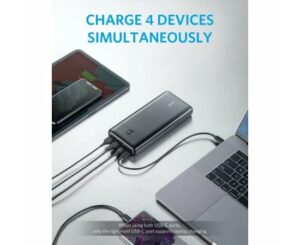 Baterie externa Anker 25600mAh, 87W, 2 x USB; 2 x USB Type-C, negru - A1291H11