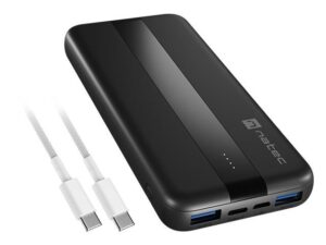 Baterie externa Natec, capacitate 10000 mAh, 3 porturi USB - NPB-2294