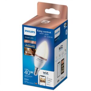 Bec LED inteligent Philips, lumanare, Wi-Fi, Bluetooth, C37, E14 - 000008719514372368
