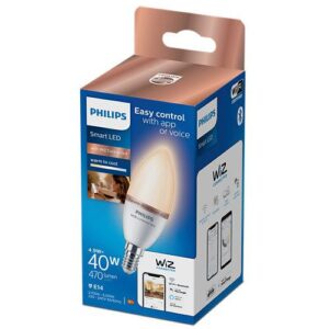 Bec LED inteligent Philips, lumanare, Wi-Fi, Bluetooth, C37, E14 - 000008719514372382