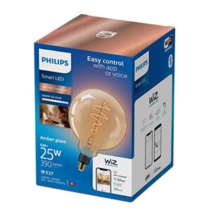 Bec LED inteligent vintage (decorativ) Philips Filament Globe Amber - 000008719514372160