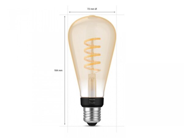 Bec LED inteligent vintage (decorativ) Philips Hue Filament Edison - 000008719514301504