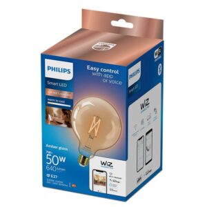 Bec LED inteligent vintage Philips filament chihlimbariu, Wi-Fi - 000008719514372122