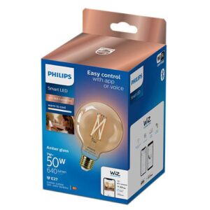 Bec LED inteligent vintage Philips filament chihlimbariu, Wi-Fi - 000008719514372207
