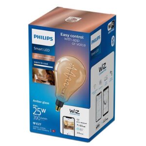 Bec LED inteligent vintage Philips filament chihlimbariu, Wi-Fi - 000008719514372221