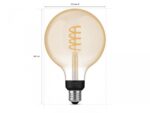 Bec LED inteligent vintage Philips Hue Filament Glob, Bluetooth - 000008719514301542