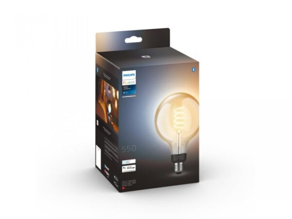 Bec LED inteligent vintage Philips Hue Filament Glob, Bluetooth - 000008719514301542