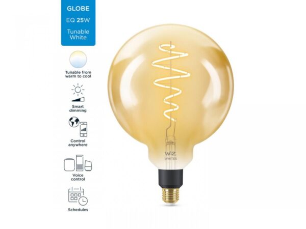 Bec LED inteligent vintage WiZ Filament Whites Philips - 000008718699786830