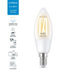 Bec LED inteligent vintage WiZ Filament Whites, Wi-Fi, C35, E14 - 000008718699787196