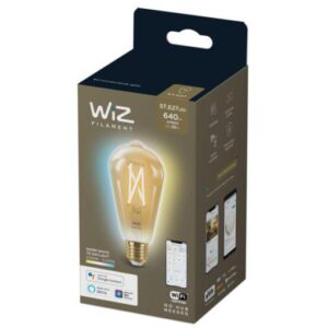 Bec LED inteligent vintage WiZ Filament Whites, Wi-Fi, ST64, E27 - 000008718699787233