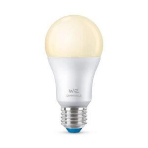 Bec LED inteligent WiZ Dimmable, Wi-Fi + Bluetooth, A60 E27, 8W (60W) - 000008718699786038