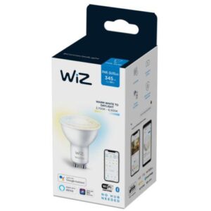 Bec LED inteligent WiZ Whites, Wi-Fi, GU10, 4.9W (50W), 220-240V - 000008718699787110
