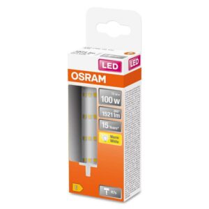 Bec LED Osram LINE, R7s, 13W (100W), 1521 lm, lumina calda (2700K) - 000004058075432659