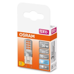 Bec LED Osram PIN, G9, 2.6W (30W), 320 lm, lumina neutra (4000K) - 000004058075432369