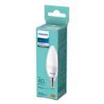 Bec LED Philips B35, E14, 5W (40W), 470 lm, lumina neutra (4000K) - 000008719514313323