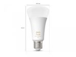 Bec LED Philips HUE 13W (100W) E27,2200-6500K, 1600lm - 000008719514288195