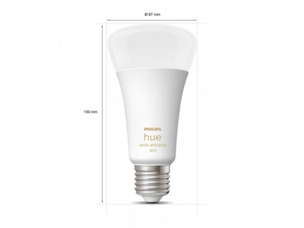 Bec LED Philips HUE 13W (100W) E27,2200-6500K, 1600lm - 000008719514288195