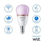 Bec LED RGB inteligent Philips Bulb, Wi-Fi, Bluetooth, P45, E14 - 000008719514437333