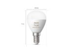 Bec LED RGB inteligent Philips Hue P45, Bluetooth, E14 - 000008719514491229