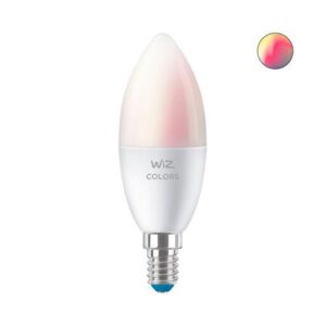 Bec LED RGBW inteligent WiZ Colors, Wi-Fi, C37, E14, 4.9W (40W) - 000008718699787097