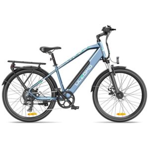 Bicicleta electrica Ulzomo Metro 26 E-bike, 250W, 36V 17Ah - ULZM26-BL