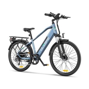 Bicicleta electrica Ulzomo Metro 26 E-bike, 250W, 36V 17Ah - ULZM26-BL