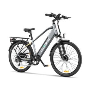 Bicicleta electrica Ulzomo Metro 26 E-bike, 250W, 36V 17Ah - ULZM26-GRAY