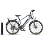 Bicicleta electrica Ulzomo Metro 26 E-bike, 250W, 36V 17Ah - ULZM26-GRAY - imagine 3