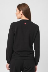 BLUZA COTON CASUAL FEMEI BLACK-M - PS2122-04-069BLK-M