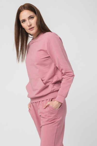 BLUZA COTON CASUAL FEMEI PINK-L - PS2122-04-013PNK-L