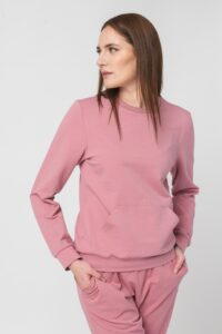 BLUZA COTON CASUAL FEMEI PINK-S - PS2122-04-013PNK-S