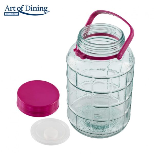 BORCAN STICLA CU CAPAC PLASTIC 3L, ART OF DINING BY HEINNER - HR-FS-B03