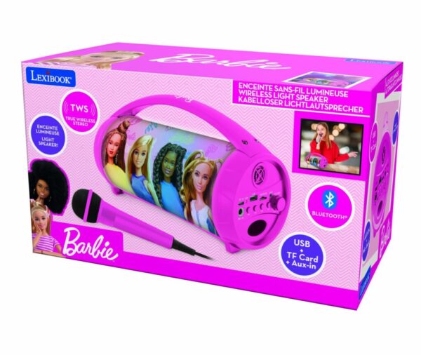 BOXA CU MICROFON SI LUMINI, BARBIE - BTP585BBZ