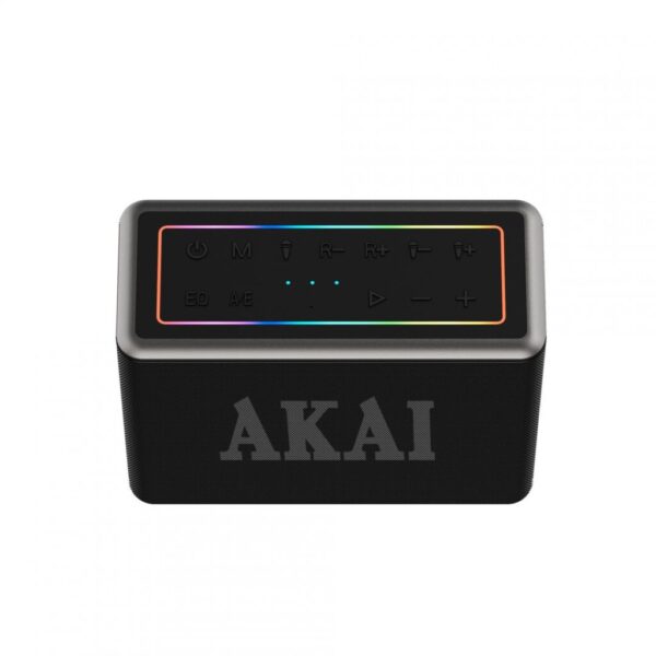 Boxa portabila Akai cu 2 micfrofoane wireless-IPX6-80W - ABTSW-120