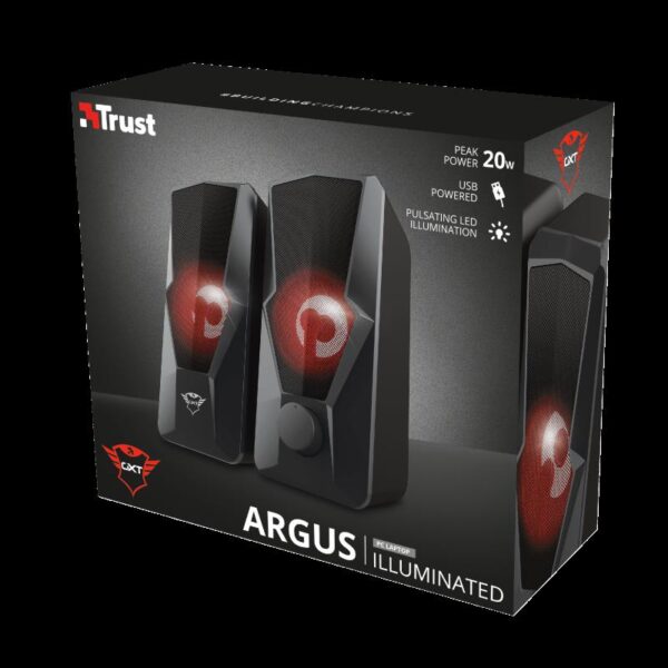 Boxe Stereo Trust GXT 610 Argus, 10W, rosu - TR-23737