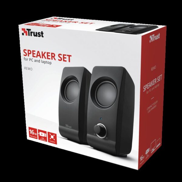 Boxe Stereo Trust Remo 2.0 Speaker Set, 8W, negru - TR-17595