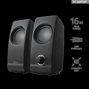 Boxe Stereo Trust Remo 2.0 Speaker Set, 8W, negru - TR-17595