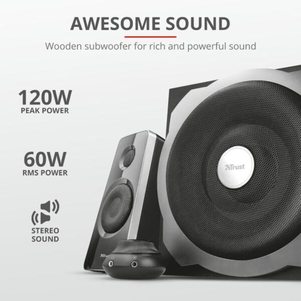 Boxe Stereo Tytan 2.1 Speaker Set - black - TR-19019