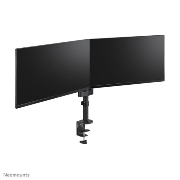 Brat dublu monitor Neomounts DS60-425BL2; pentru display-uri cu diagonale 17"-27"