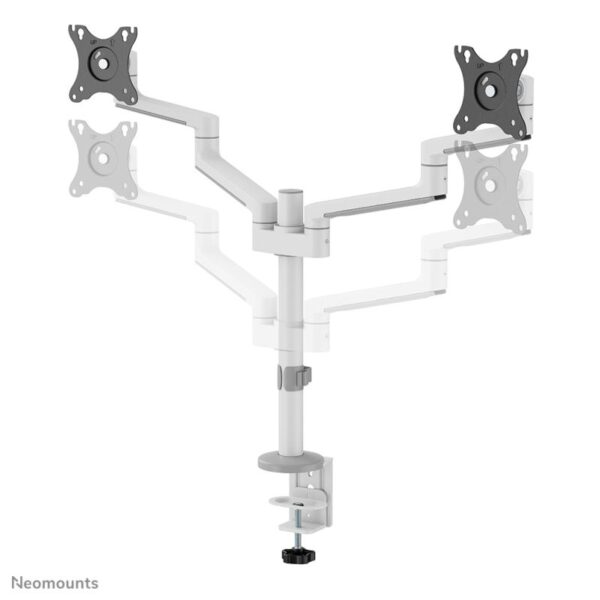 Brat dublu monitor Neomounts DS60-425WH2; pentru display-uri cu diagonale 17"-27"