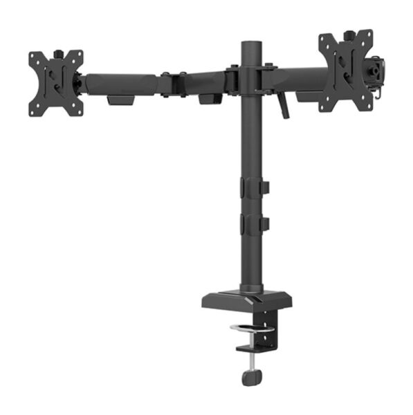 Brat dublu monitor Neomounts DS60-600BL2; pentru display-uri cu diagonale 10"-32"