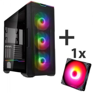 Bundle Carcasa PHANTEKS Eclipse G500A D-RGB Mid Tower ARGB NEGRU - GABU-439