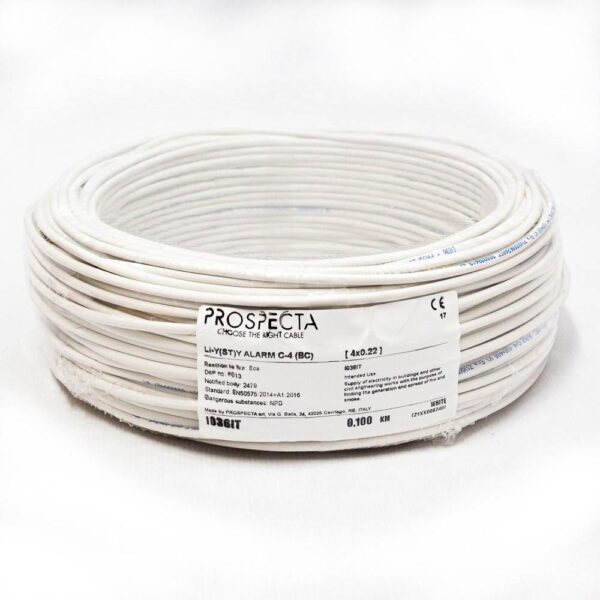 Cablu alarma 4 x 0.22 premium, cupru 100%, cod: I036IT